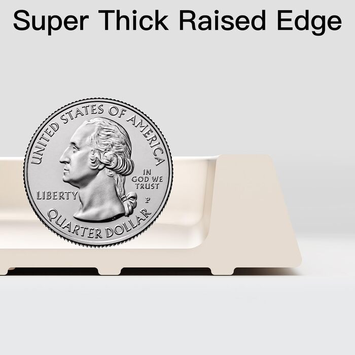 Підкладка під годівницю для тварин Feedoo: стійка до деформації, з піднятим бортиком, водонепроникна силіконова вставка, неслизька основа, захищає підлогу, BPA-free, придатна для миття в посудомийній машині