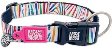 Нашийник для собак Max & Molly Gotcha! з Smart ID, нейлоновий, чорний, середній (13-21 дюймів), для собак середніх порід