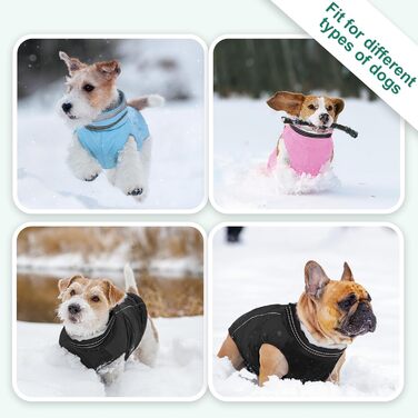 Тепла куртка для собак July's Song: флісова підкладка, бавовна, без рукавів, з нагрудником та світловідбиваючими смугами. Ідеально для зими та осені. Рожевий колір, для сук.