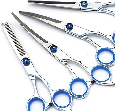 Набір професійних ножиць для грумінгу собак та котів, 6-в-1, з нержавіючої сталі