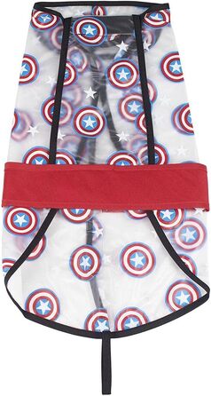 Дощовик для собак Cerdá Captain Aerica - офіційна ліцензія Arvel, XS | Водонепроникний дощовик для собак