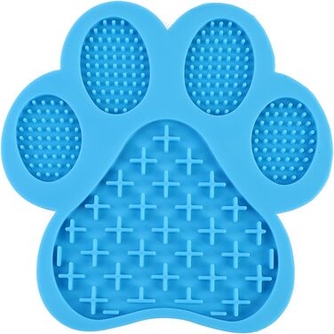 Силіконова килимок-іграшка для собак, антиковзкий, для зменшення тривоги та повільного годування (Блакитний)