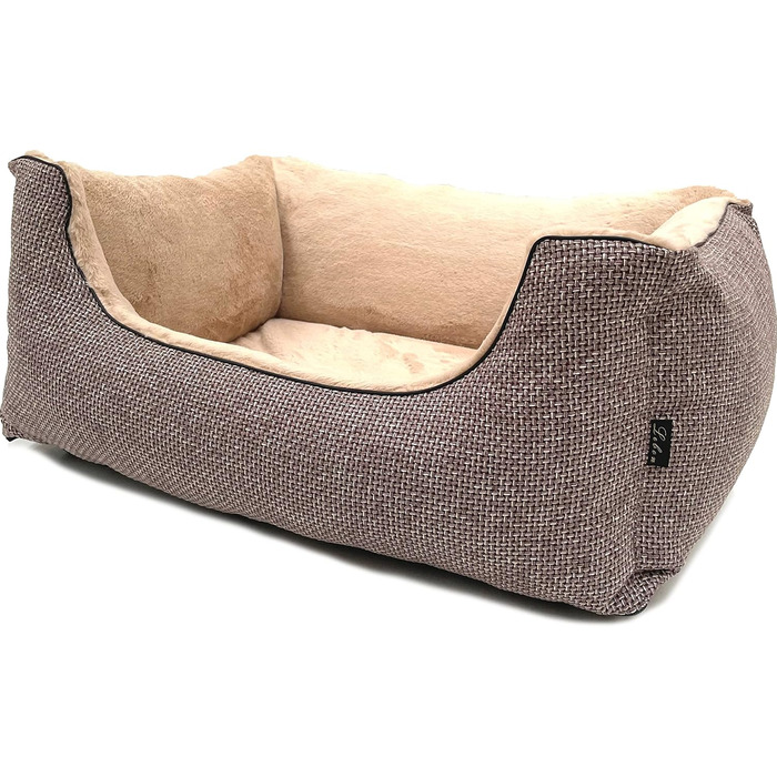 Lebon Hundebett Louis Plus: ортопедичне ліжко для собак, 3 розміри (80/100/120 см), Made in EU, 3 кольори, коричневий (L)