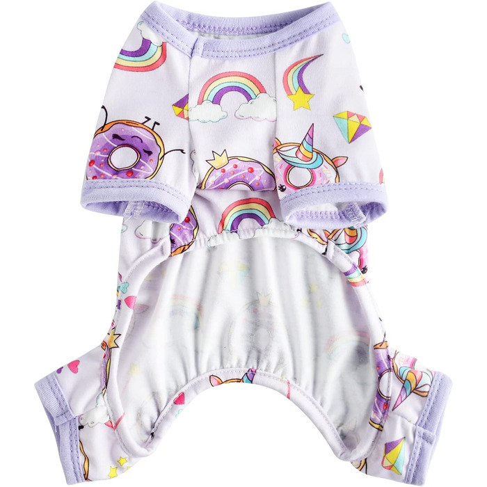 Піжама для собак - літня, для дрібних порід (Чихуахуа, Йоркширський тер'єр), унісекс, м'яка, еластична, для котів та собак