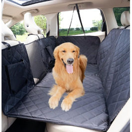 Підстилка для собак у машину: розширювач заднього сидіння, водовідштовхувальна, з кишенями та сіткою