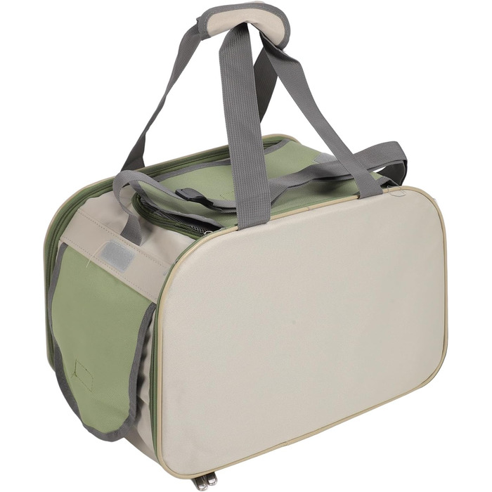 Складана переноска для собак та котів, зелена. Підходить для малих та середніх порід