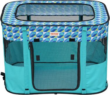Клітка для цуценят VEVOR, розкладний вольєр для собак, 812 x 609 x 558 мм, з мискою, 600D Oxford, для малих та середніх тварин