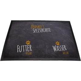 Килимок для годівлі собак з написом | Персоналізований | Миючий | (Меню)