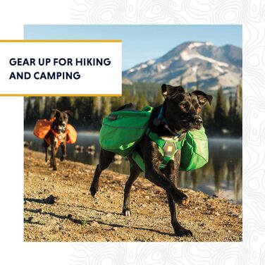 Рюкзак для собак Ruffwear Wander XS, зелений, регульований, для дуже малих порід