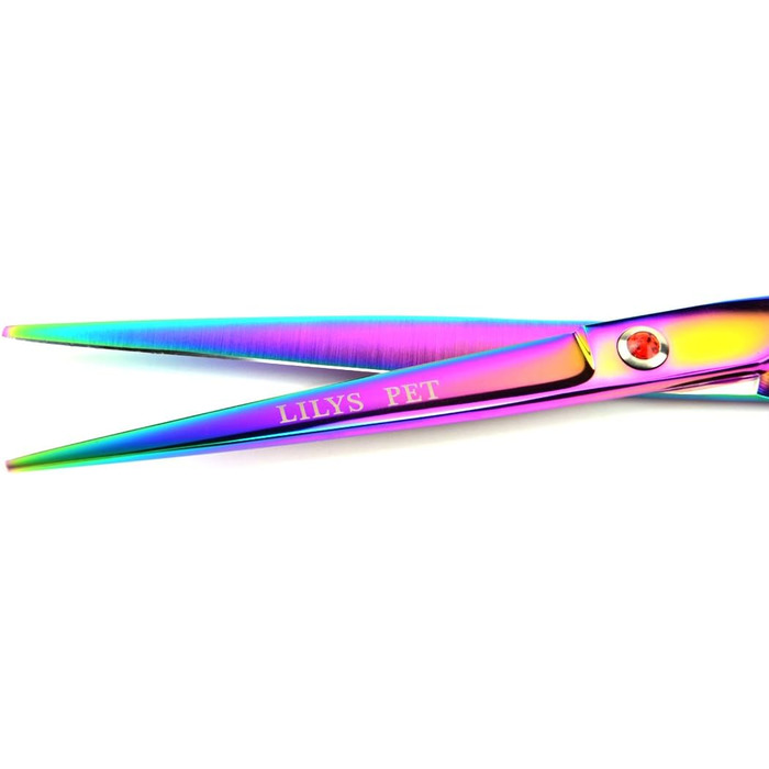 Набір професійних ножиць для грумінгу тварин Lily's Pet, з покриттям з титану, гострі леза з нержавіючої сталі для собак та котів, 3 ножиці, гребінець та чохол