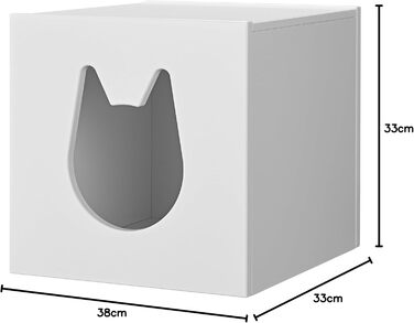 Кіт-будинок KALLAX 33x33 см білий