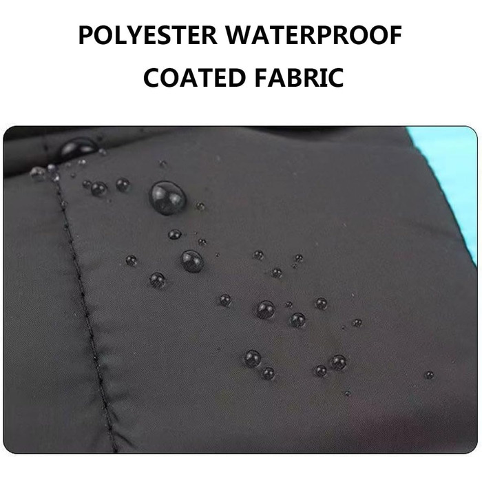 Водонепроникний теплий зимовий одяг для собак: тепла флісова куртка з відстібаним коміром та регульованою жилеткою Hunter для малих, середніх та великих собак (C, L)