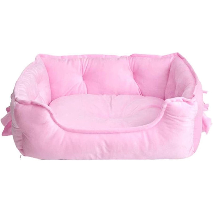 Ліжко для собак та котів Prinzessin, м'яке флісове будиночок, тепле зимове ліжко для цуценят, рожевий колір, розмір L