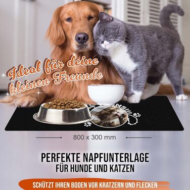 Підкладка під годівницю для котів з фотографією - 