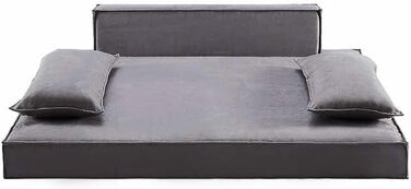 Ортопедичне ліжко для собак HomeConic середнього розміру - м'яке диван-ліжко з Memory Foam, зручне місце для сну, ліжко для собак та котів, сірого кольору