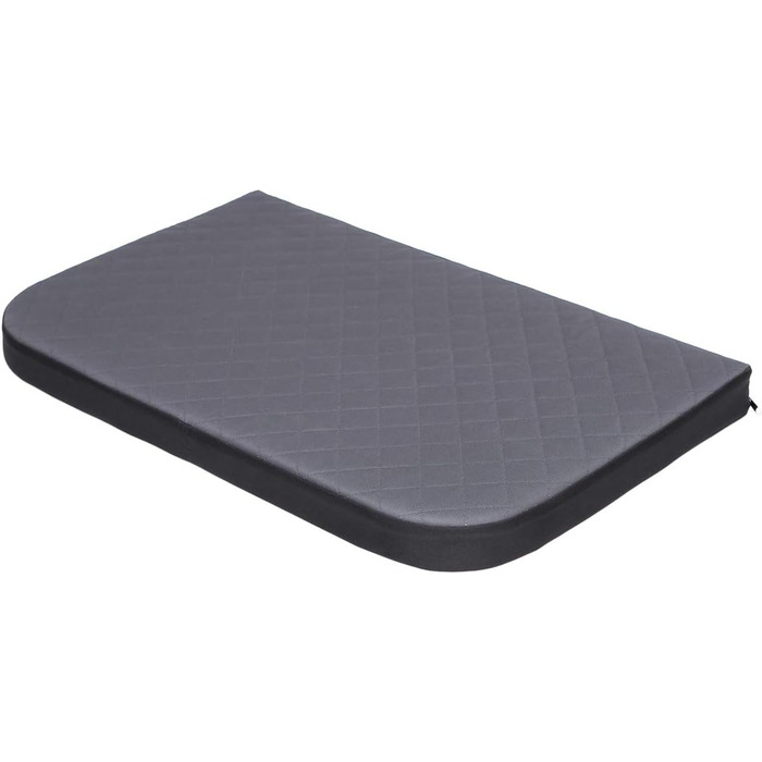 Ортопедичне собаче ліжко MEDICO Standard для собак маленьких, середніх та великих порід (75 x 50 см, сірий з чорним)