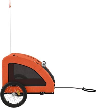 Причіп для собак Gecheer, 45 кг, оранжевий, 137x68x72 см