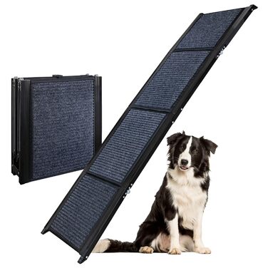 Рампа для собак Petigi, 170 см, складана, з неслизьким килимком, вантажопідйомність 90 кг