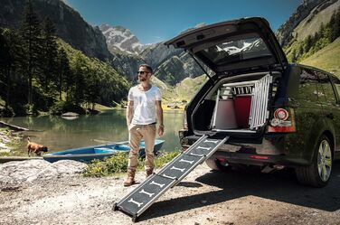 4pets Easy-Steps Einstiegshilfe для собак: металевий нахил – рампа для тварин, швейцарська якість (захист від подряпин)