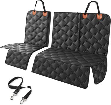 Захист для заднього сидіння автомобіля для собак KYG, водовідштовхувальний, знімний, сумісний з Isofix, 128x58x45 см