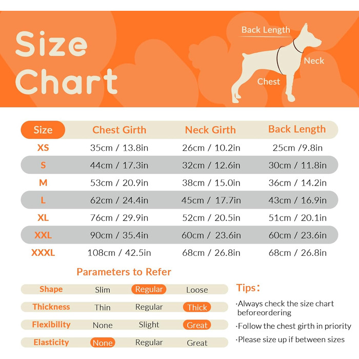 Теплий зимовий куртка для великих собак, флісова підкладка, водонепроникний та вітронепроникний, з блискавкою (Оранжевий, XL)