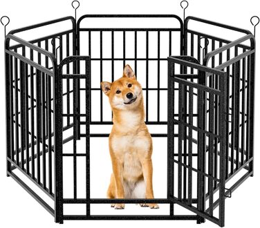 КіяГро вольєр для цуценят 544см, 8-секційний, розкладний, з дверцятами, для собак, котів, кроликів, для саду, без інструментів