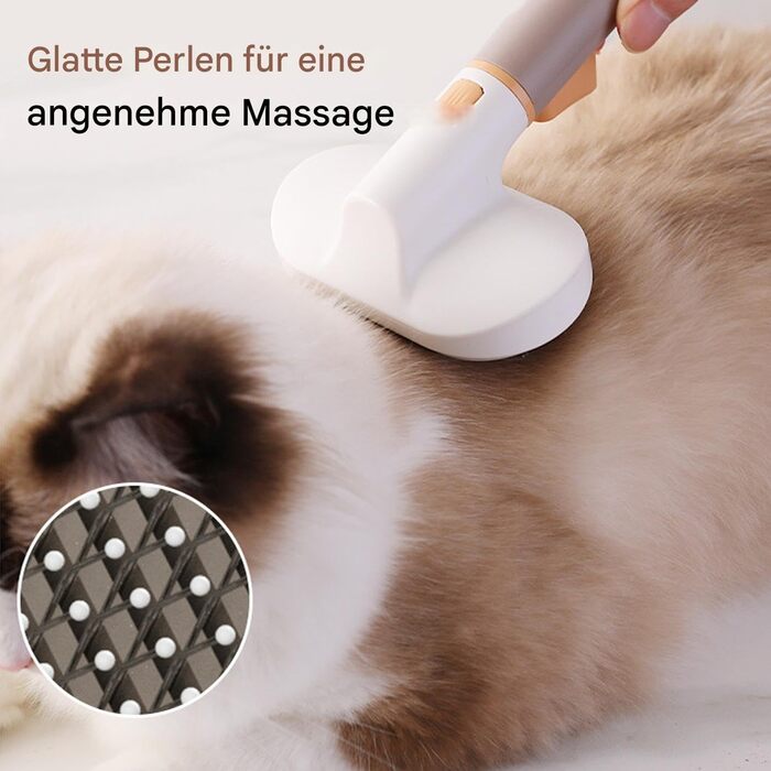 Щітка для догляду за шерстю котів, видалення підшерстка | для короткої та довгої шерсті, дому, квартири, офісу