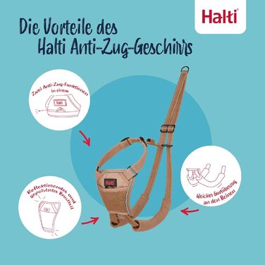 Нашийник HALTI No Pull для собак - запобігає потягуванню, розмір L, колір Пісок