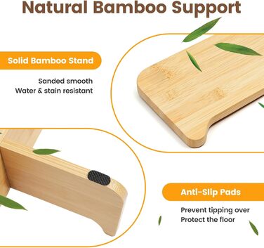 PETTOM Миска для котів протиковзаюча піднята, керамічна миска для котів, повільна годівниця для котів, миска протиковзання для котів та маленьких собак, біла миска + підставка (миска біла-квітка + підставка)