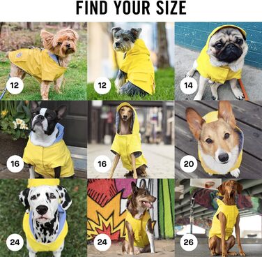 Водонепроникна куртка для собак Canada Pooch Torrential Tracker, жовта, розмір 24, всепогодний утеплювач