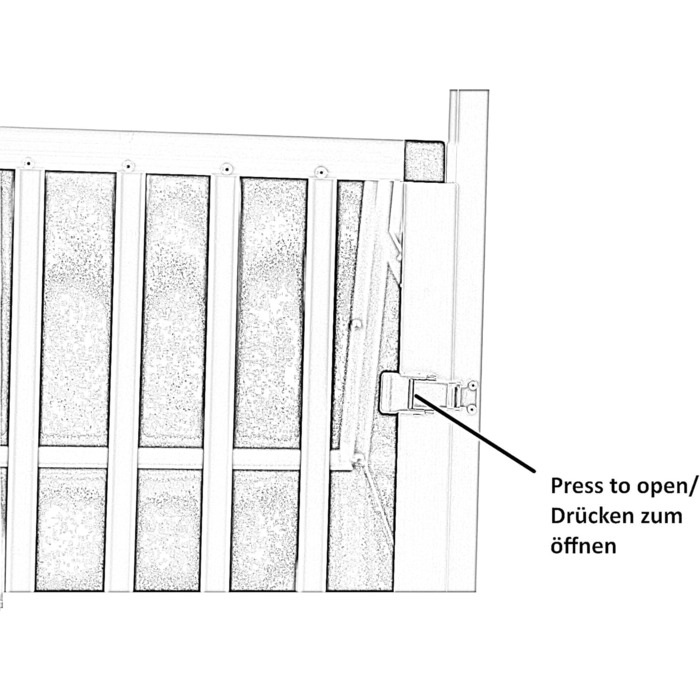 Транспортна переноска для собак DOGHEAD Ecoline, 70x60x50 см, алюмінієва, чорний/срібний колір