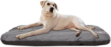 Лежак для собак millybo ECO 115x80x12 см, водостійкий, для малих, середніх і великих порід, сірий, м'який ортопедичний матрац для дому та вулиці