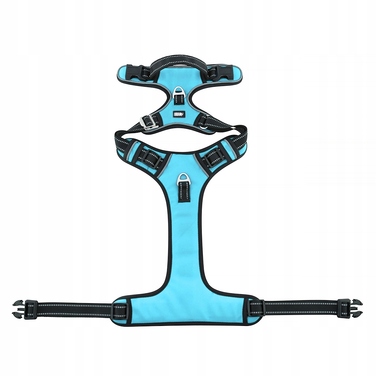 Регульована шлейка для собак HUGGY DOGGY, синя, розмір S