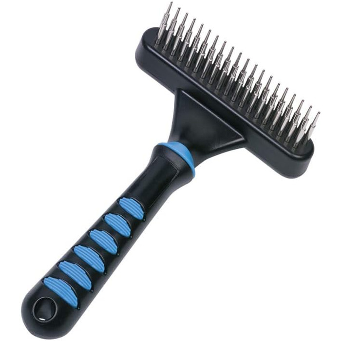 Ноббі Комфорт Лайн: ротаційна щітка для розплутування шерсті (39 зубців) та гребінець для розплутування шерсті з ротаційними зубцями середньої жорсткості (29 зубців)