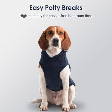 Теплий флісовий світшот-худі IECOii для великих собак, блакитний (4XL)