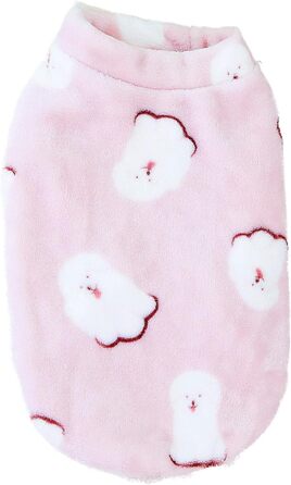 Теплий флісовий піджак для собак Zunea, 4XL рожевий: коргі, такса, джек рассел, для холодної погоди