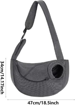 Сумка-переноска для собак та котів, дихаюча Oxford, для маленьких тварин | Зручна переноска з регульованим ремінцем для цуценят, собак та котів (прозора)