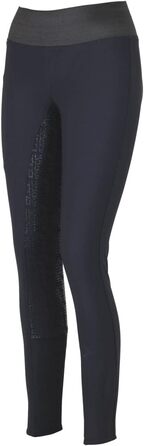 Легінси для верхової їзди Lazura Emma - зимові, водонепроникні, з силіконовим повним сидінням | Леггинси для верхової їзди з широким гумовим поясом та кишенею для телефону | Дамський одяг для верхової їзди, розміри 36-44, чорний |