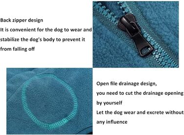 Теплий комбінезон для собак з флісу, з капюшоном, для коргі та інших порід, зелений, XS