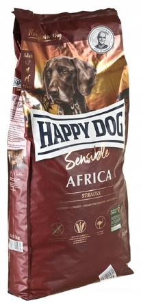 Корм для собак Happy Dog Sensible Africa зі страусом, 100% беззерновий, 12,5 кг