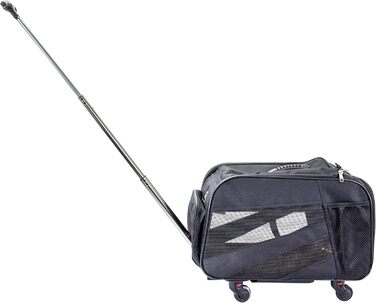 Транспортна сумка для домашніх тварин DBEST Products, середнього розміру, м'які стінки, складана, для собак та котів, схвалена авіакомпаніями, чорна