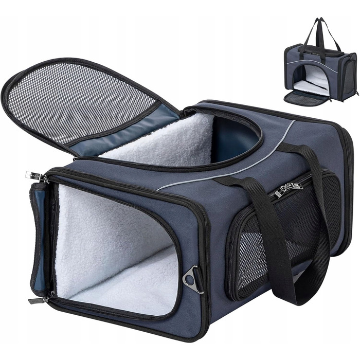 Складана переноска-сумка Petsfit для собак та котів, велика та комфортна