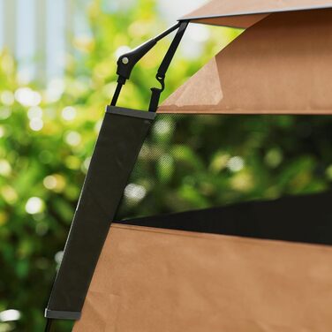 Паві Гат Тент для собак та котів, будиночок для тварин на вулицю, намет-типі, з мішком для перенесення, коричневий