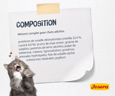 Сухий корм для котів JOSERA Catelux з качкою та картоплею, 10 кг