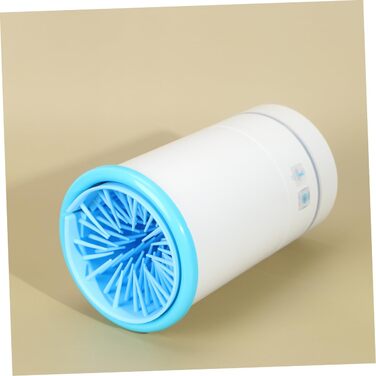 Електричний очищувач лап для тварин HEMOTON з USB-зарядкою та функцією масажу. Ротаційний інструмент для чищення лап. Синій та білий.