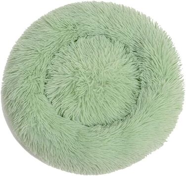 Кругле ліжко для собак та котів Chickw1, тепле м'яке ліжко-пончик, зручне, миється, з неслизьким дном, 70 см, зелене