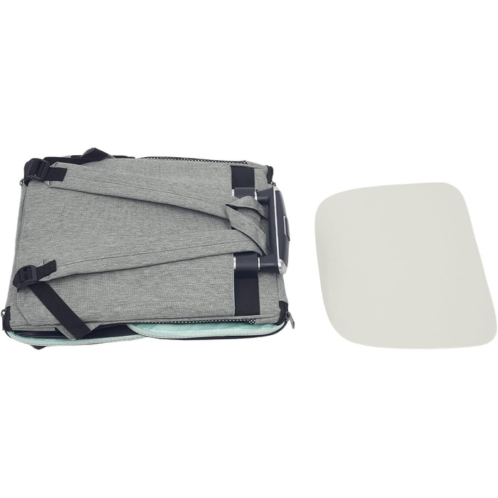 Складаний рюкзак для собак та котів Soudesileim 2-в-1 з візком, до 9 кг, сірий, 34x28x44 см