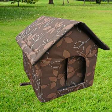Будка для собак та котів — тепле ізольоване ліжко для тварин, вуличний будиночок, розмір L
