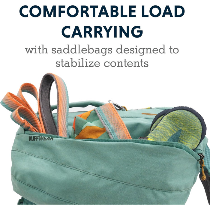 Рюкзак для собак Ruffwear Hunderucksack River Rock Green середнього розміру