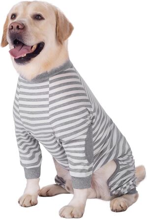 Піжама для собак BT Bear, плюшевий комбінезон для собак середнього та великого розміру, зручна, м'яка, дихаюча, на блискавці